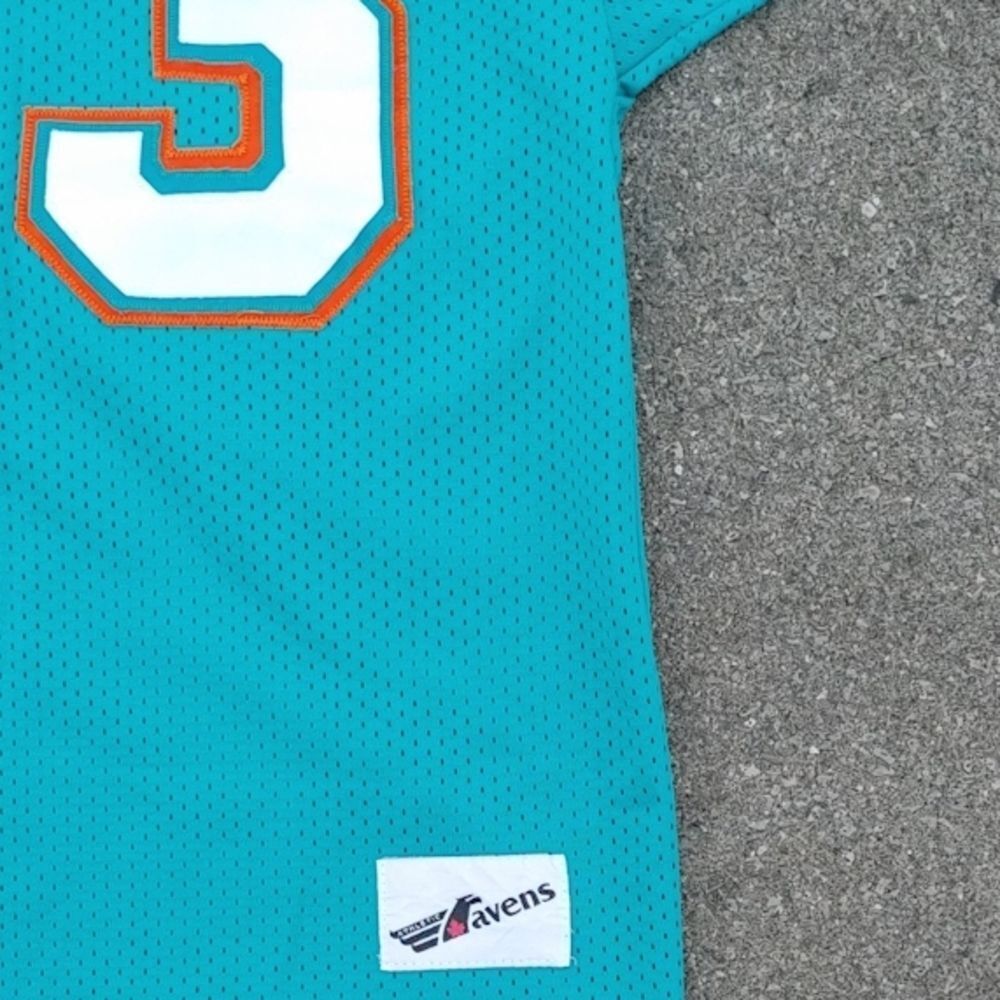 Vtg 90s NFL Miami Dolphins Dan Marino #13 Mesh Ravens Made in Canada Jersey L - Picture 9 of 10